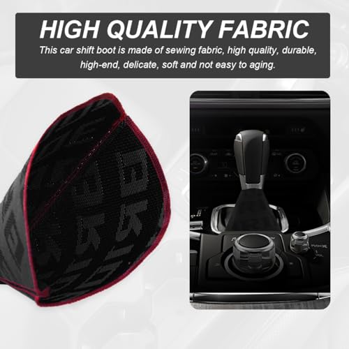 Car Shift Boot Cover, Fabric Shifter Lever Knob Boot Dustproof - Product Imagery