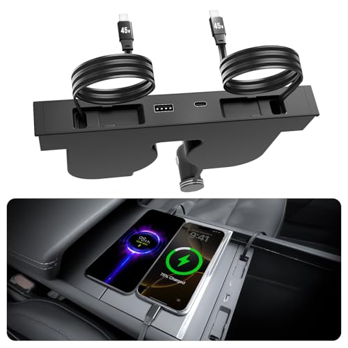 USB Hub for Tesla Model Y Juniper Accessories 2026 & Model 3 - Product Imagery