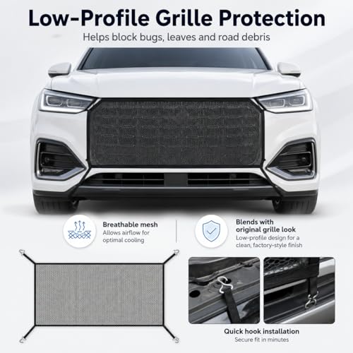 Car Grill Mesh, 43 x 29 Inch Front Grille Bug Screen, 4 - Product Imagery