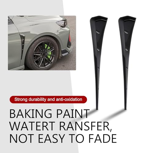 2PCS Car Fender Side Vents, ABS Air Wing Vent Trim Sticker, - Product Imagery