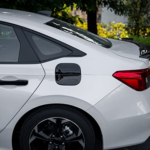 CKE for 11th Gen Civic Sedan Fuel Tank Cover -Glossy Black - Product Imagery