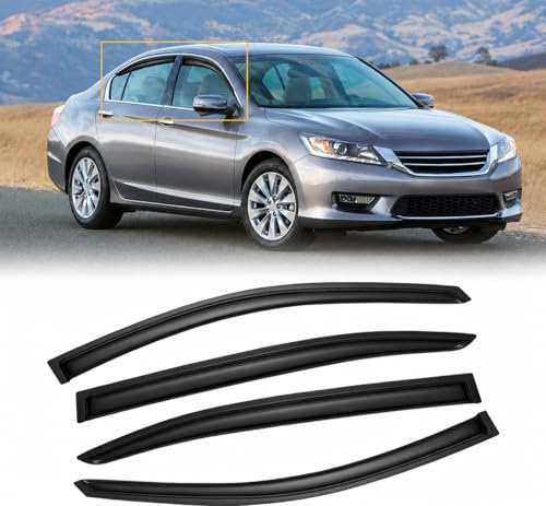 Smoked Out-Channel Window Vent Guard Rain Visors For 2008-2012 - Product Imagery