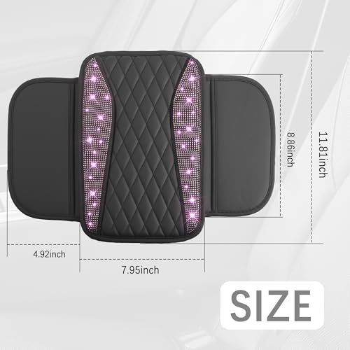 IHOTDER Bling Rhinestones Center Console Covers for - Product Imagery