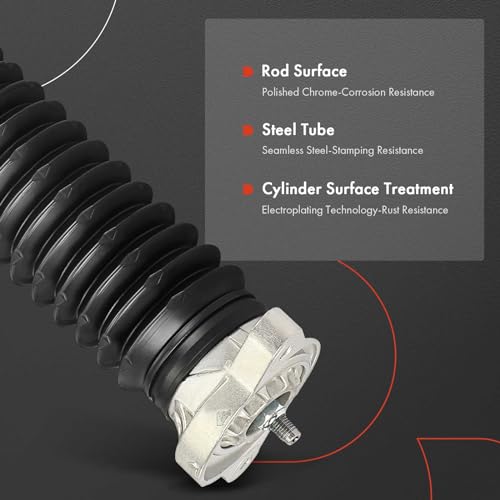 A-Premium Rear Shock Absorbers with Top Mount, Set of 2 - Product Imagery
