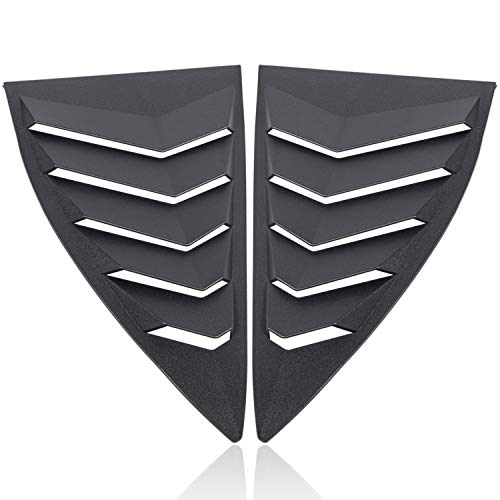 Side Window Louvers Matte Black Compatible with Chevrolet Chevy - Product Imagery