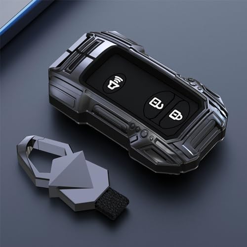 Zinc Alloy Metal Key Fob Case Cover Protector Shell Compatible - Product Imagery