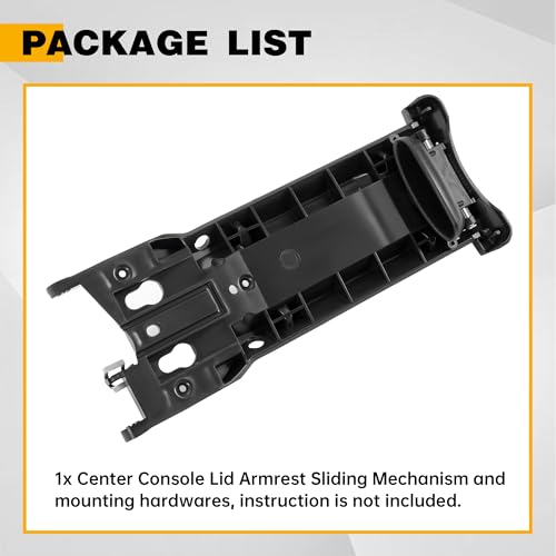 KUAFU Center Console Lid Armrest Sliding Mechanism Accessory - Product Imagery