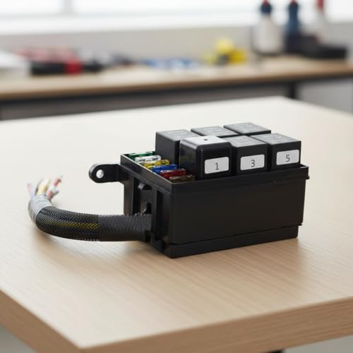 6-Way Modern Car Box 12V Automotive Universal Relay Block - Product Imagery