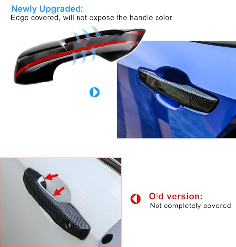 Thenice Door Handle Cover for Honda Civic 2016-2021 -Black - Product Imagery