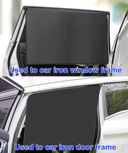 Car Sunshade, Car Privacy Window Shade, 100% Block Light for - Product Imagery
