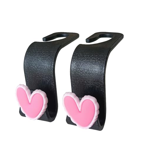 Car Seat Headrest Hook, Cute Heart Design Universal Vehicle - Product Imagery