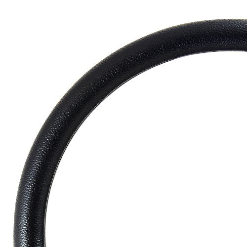 5-bolt Steering Wheel 14 Inch Aluminum with Black Wrap and Horn - Product Imagery