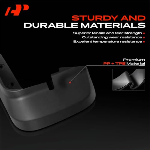 A-Premium Mud Flaps Compatible with Honda Civic 2006-2011 Sedan - Product Imagery