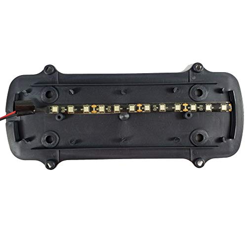 1PC White Shell 12V LED Magnetic Taxi Light Waterproof LED Roof - Product Imagery