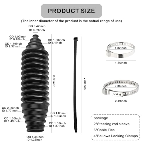 Car Rack and Pinion Boot Steering Rack Boot Tool Kit,Dustproof - Product Imagery