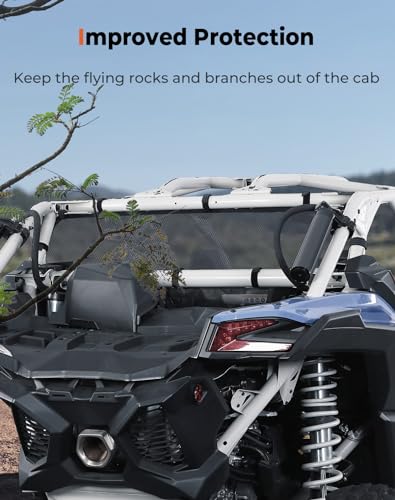 KEMIMOTO X3 Windshield Net Compatible with Cam Am X3 & Max - Product Imagery