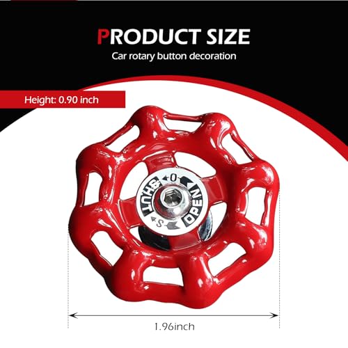 Metal Car Rotary Knob Decor, One Button Start Shift Knob Cover - Product Imagery