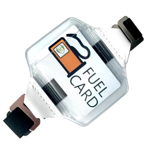 2 Pack - Heavy Duty Visor Fuel Card Holder with Clear Vinyl - Product Imagery