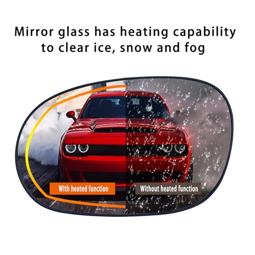 Left Driver Side Heated Mirror Glass Replacement For 2008 2009 - Product Imagery