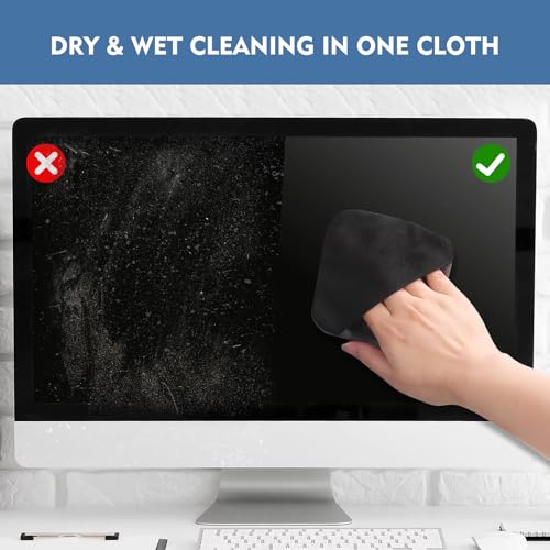 Car Screen Cleaner Pad with Acrylic Storage Box - Microfiber - Product Imagery