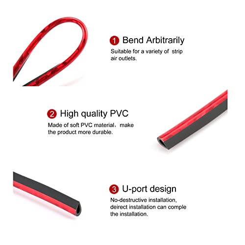 LivTee 20 Pieces Car Air Conditioner Decoration Strip for Vent - Product Imagery