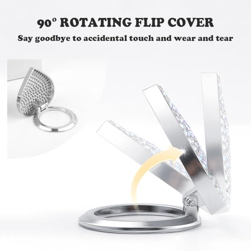 Bling Push Start Button Cover with Rhinestone,Heart Push to - Product Imagery