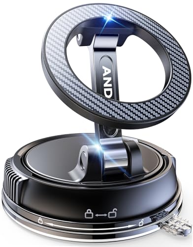 ANDERY Car Phone Holder for Magsafe [78+LBS Strongest Suction & - Product Imagery