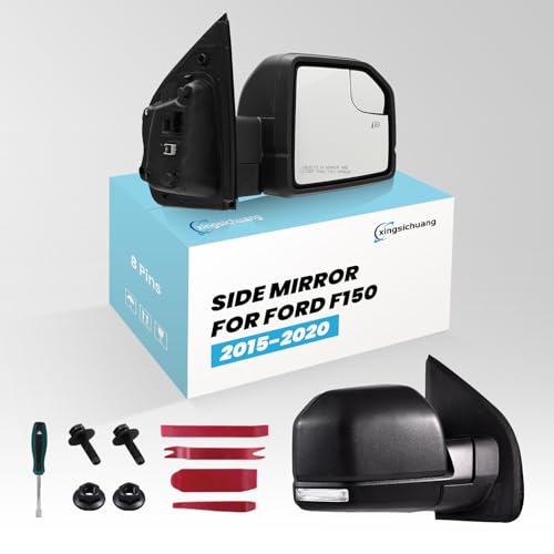 (8 Pins) Right Passenger Side Mirror For 2015-2020 Ford F150 - Product Imagery