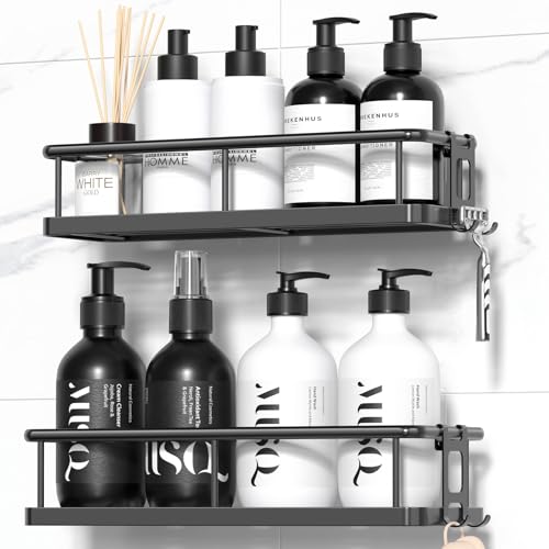 YASONIC Shower Caddy Adhesive, Rustproof Shower Organizer, Large - Product Imagery