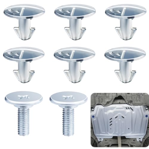8 PCS Lower Engine Cover Pin Screws, 6 Radiator Engine Access - Product Imagery