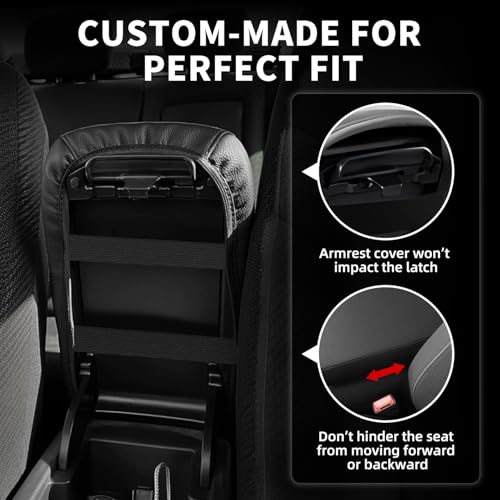 Center Console Armrest Cover Compatible with Honda Civic - Product Imagery