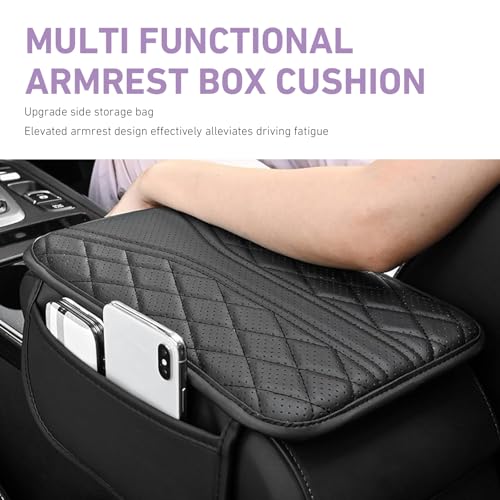 Car Center Console Breathable Protector, Non-slip Cover with Two - Product Imagery