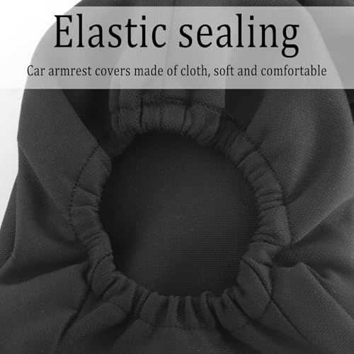 2PCS Arm Rest Cover for Car with Side Pocket,Breathable Cloth - Product Imagery