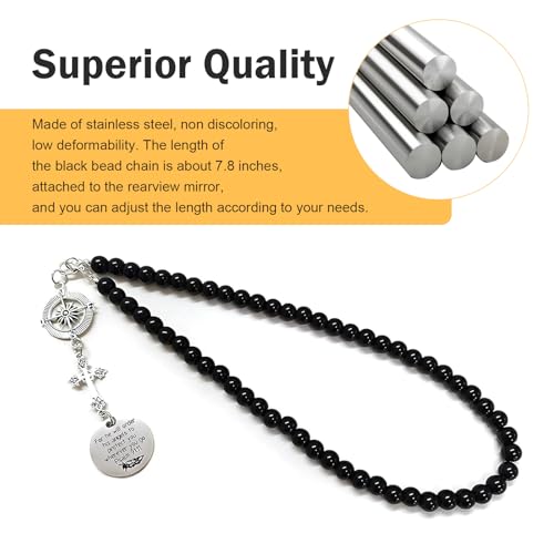 WZP Cross Rear View Mirror Car Charm, Cross for Rear View Mirror - Product Imagery