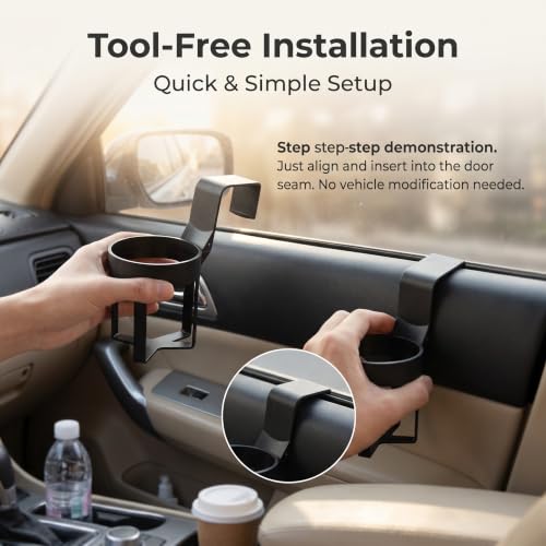 2 PCS Car Hanging Cup Holders, Multi-function Window Mount for - Product Imagery