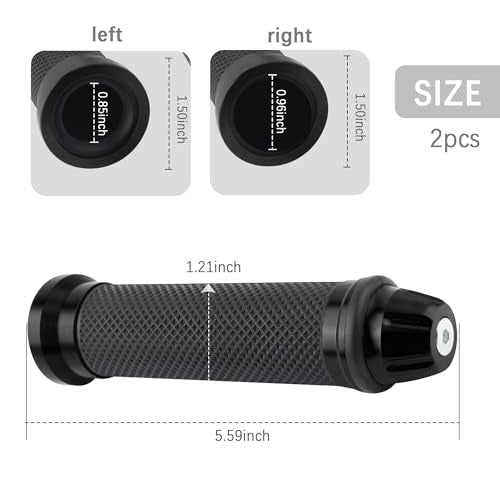 2PCS Motorcycle Handlebar Grips,7/8" & 1" Motorcycle Grips - Product Imagery