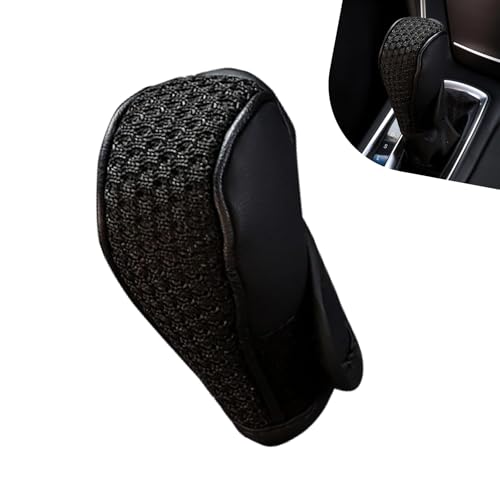 Car Gear Shift Cover, Leather Breathable Car Gear Shift Knob - Product Imagery