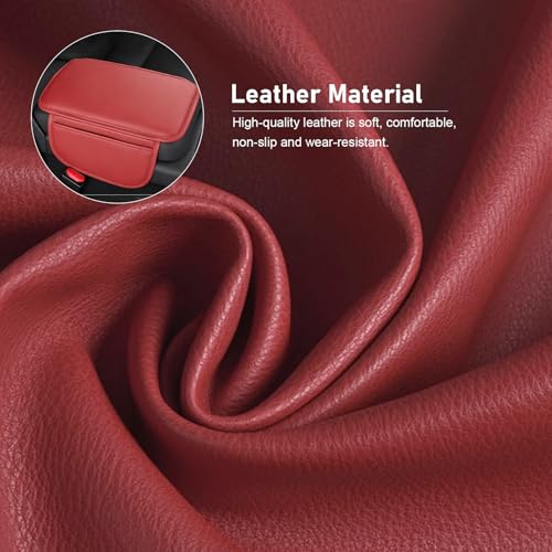 Car Center Console Cover, Scratch Resistant Leather Armrest - Product Imagery