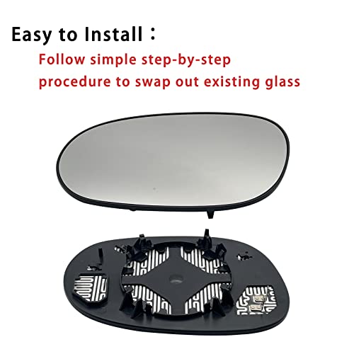 Left Driver Side Heated Mirror Glass Replacement For 2008 2009 - Product Imagery