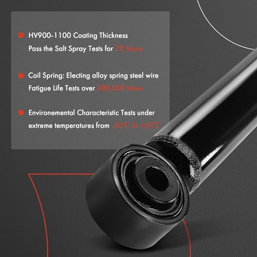 A-Premium Rear Shock Absorbers with Top Mount, Set of 2 - Product Imagery
