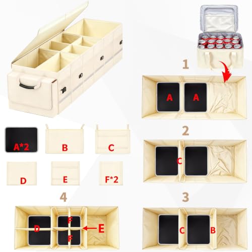 GDNasist Car Trunk Organizer and Storage for Car, SUV & Sedan, - Product Imagery