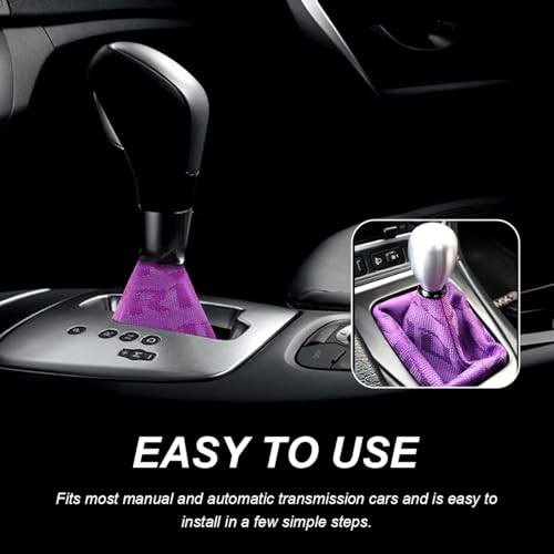Car Shift Boot Cover, Fabric Shifter Lever Knob Boot Dustproof - Product Imagery