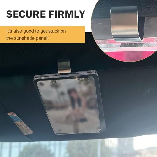 2 PCS Sun Visor Photo Display Frame, 2.4-inch x 3.5-inch - Product Imagery