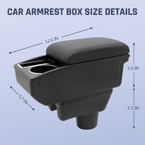 YJYWZH Armrest Box for Mitsubishi Mirage 2014-2024 Accessories - Product Imagery