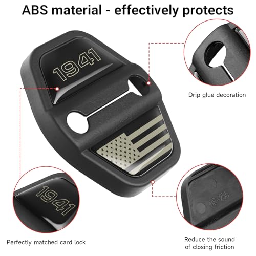 4PCS Door Lock Decoration Cover for 2018-2025 2026 Jeep Wrangler - Product Imagery