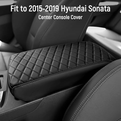 ZZEQYG Center Console Cover for Hyundai Sonata SE SEL Sport - Product Imagery