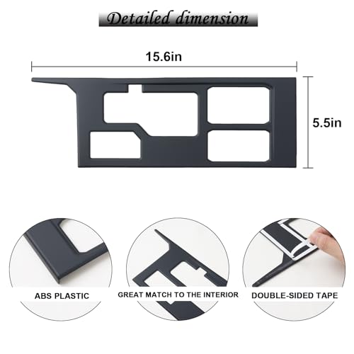 JDMCAR Central Control Gear Shift Panel Trim Cover Compatible - Product Imagery