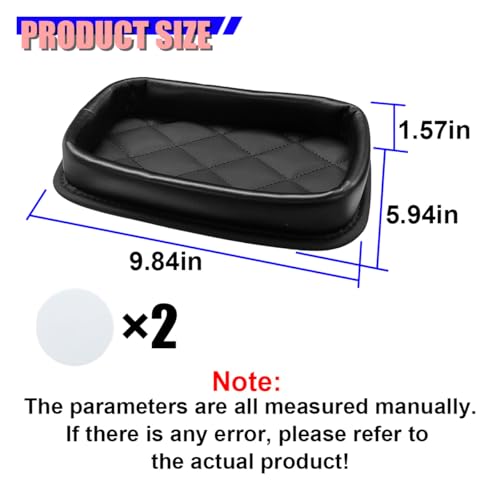 Craedli Car Dashboard Storage Tray, Multifunctional Leather Auto - Product Imagery
