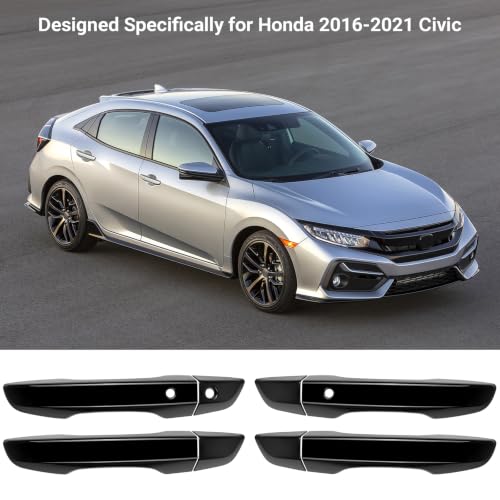 Car Door Handle Cover Protector Compatible with Honda 2016-2021 - Product Imagery