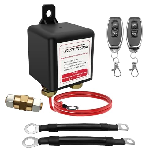 Side Post Remote Battery Disconnect Switch 12V, 250A Negative - Product Imagery